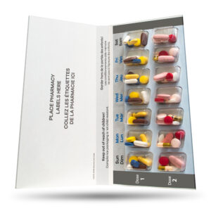 Manrex 7-Day 2-Pass (2-Doses Per Day) Disposable Multi-Med Blister Card Refill with 26 Cards & 26 Blisters