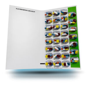 SureMed 31-Day Multi-Med Disposable Blister Card with 250 Cards & 250 Blisters